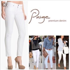 💥Paige Skyline Skinny Denim Jeans White💥